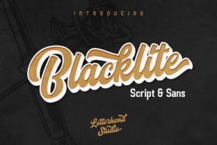 Blacklite Script Font: Bold Campaign Typography