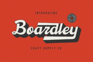 Boardley Script Font: A Layered Typeface for Editorial Design