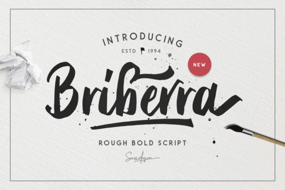 Briberra Script Font: Adding Bold Texture to Web Layouts