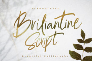 Briliantine Script Font for Handmade Labels