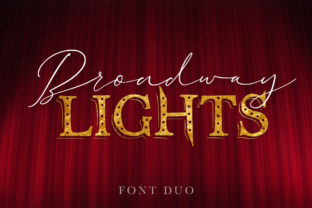 Broadway Lights Duo Font: Vintage Branding for Small Business