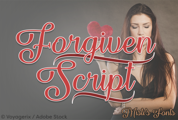 Forgiven Script Font: Elegant Branding for Small Business