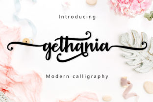 Gethania Script Font for Handmade Products