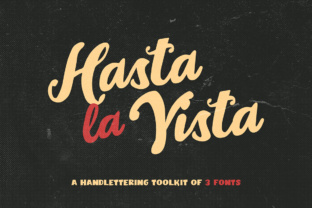 Hasta La Vista Trio: A Hand Lettering Font for Editorial Design
