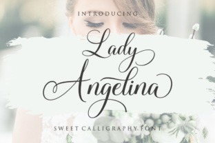 Lady Angelina Script Font for Handmade Labels