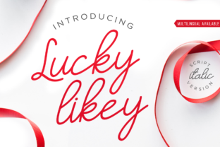 Lucky Likey Script Font for Digital Design