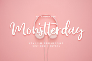 Monstterday Script Font for Elegant Editorial Design