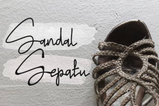 Sandal Sepatu Font: Organic Script for Branding