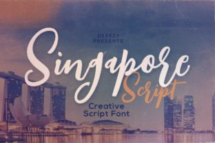 Singapore Script Font for Modern Editorial Design